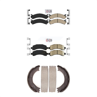 Ceramic Disc Brake Pads Front Rear Kit For Chevrolet GMC Express 2500 3500