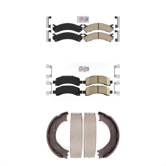 Ceramic Disc Brake Pads Front Rear Kit For Chevrolet GMC Express 2500 3500