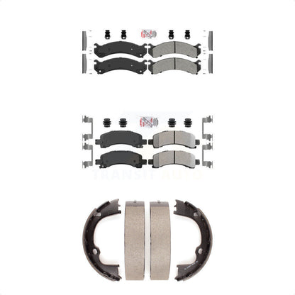Semi-Metallic Disc Brake Pads Front Rear Kit For Chevrolet GMC Savana 2500 3500