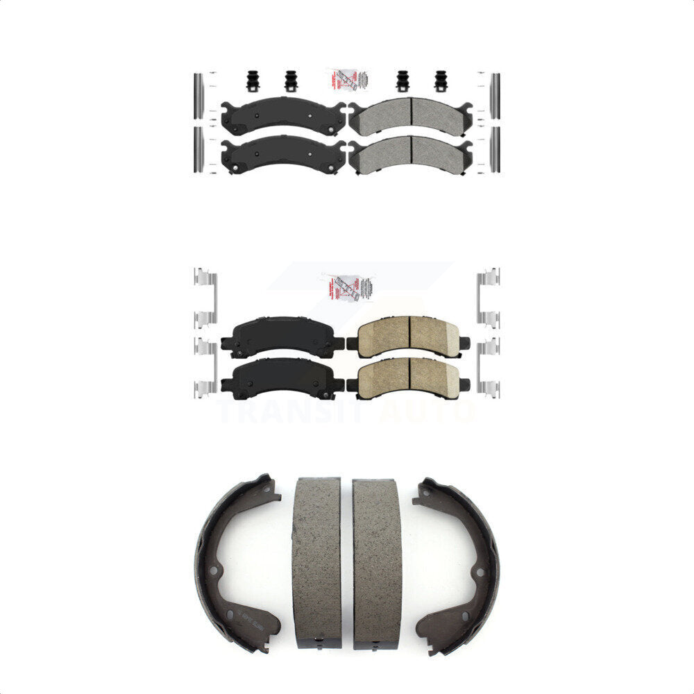 Semi-Metallic Ceramic Disc Brake Pads Front Rear Kit For GMC Savana 3500 Express