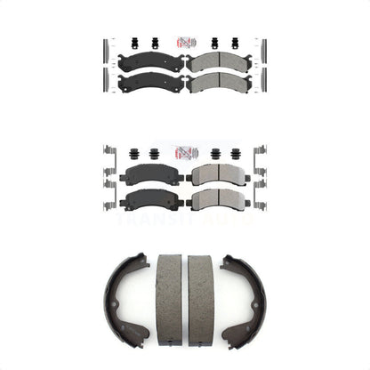 Semi-Metallic Disc Brake Pads Front Rear Kit For GMC Savana 3500 Chevrolet 4500
