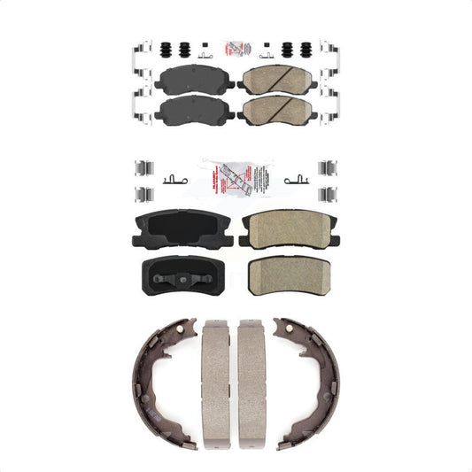 Ceramic Disc Brake Pads Front Rear Kit For Jeep Mitsubishi Patriot Lancer 200