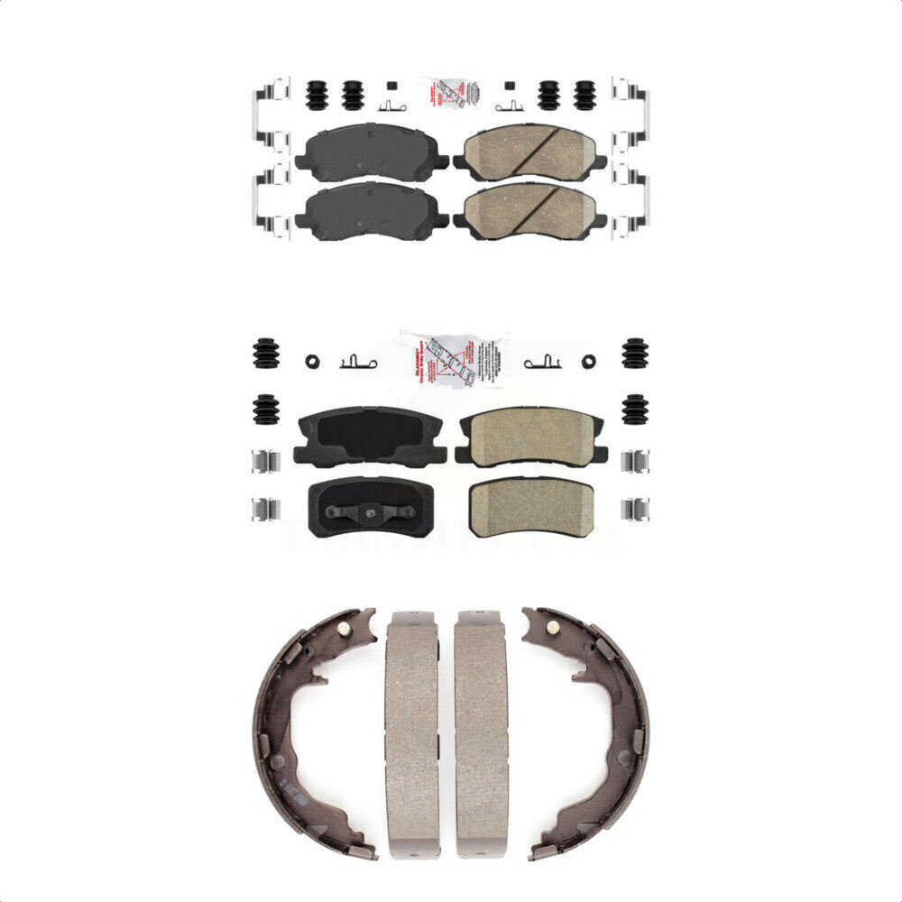 Ceramic Disc Brake Pads Front Rear Kit For Jeep Mitsubishi Patriot Lancer 200