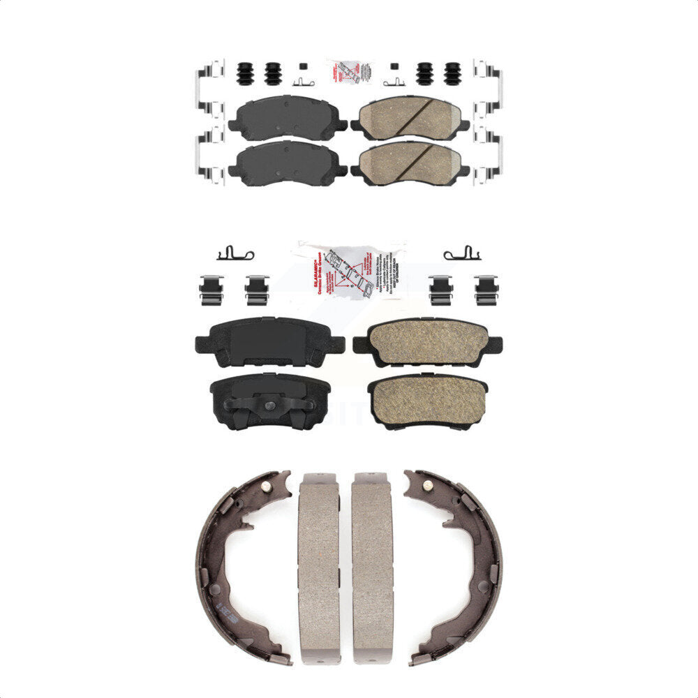 Ceramic Disc Brake Pads Front Rear Kit For Jeep Patriot Mitsubishi Lancer Dodge