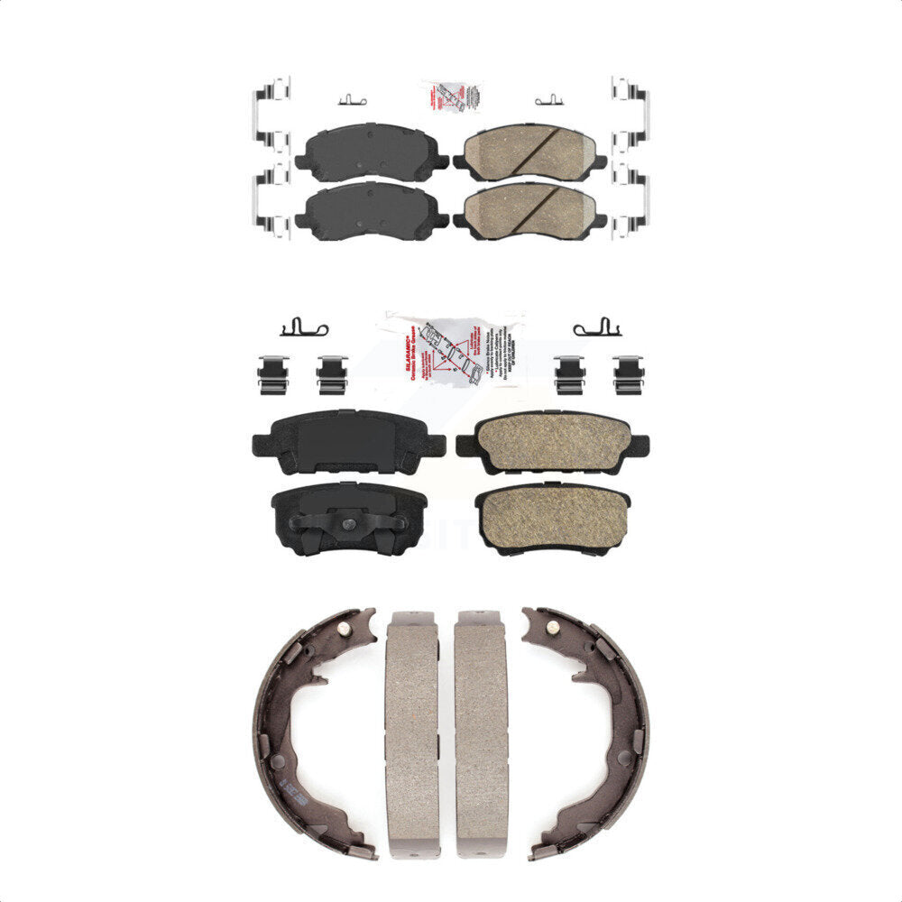 Ceramic Disc Brake Pads Front Rear Kit For Jeep Patriot Mitsubishi Lancer Dodge