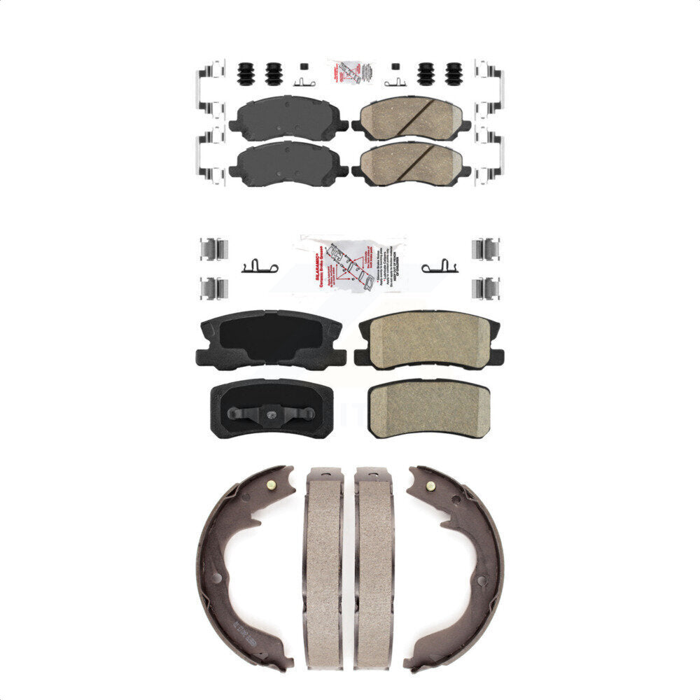 Ceramic Disc Brake Pads Front Rear Kit For Mitsubishi Outlander