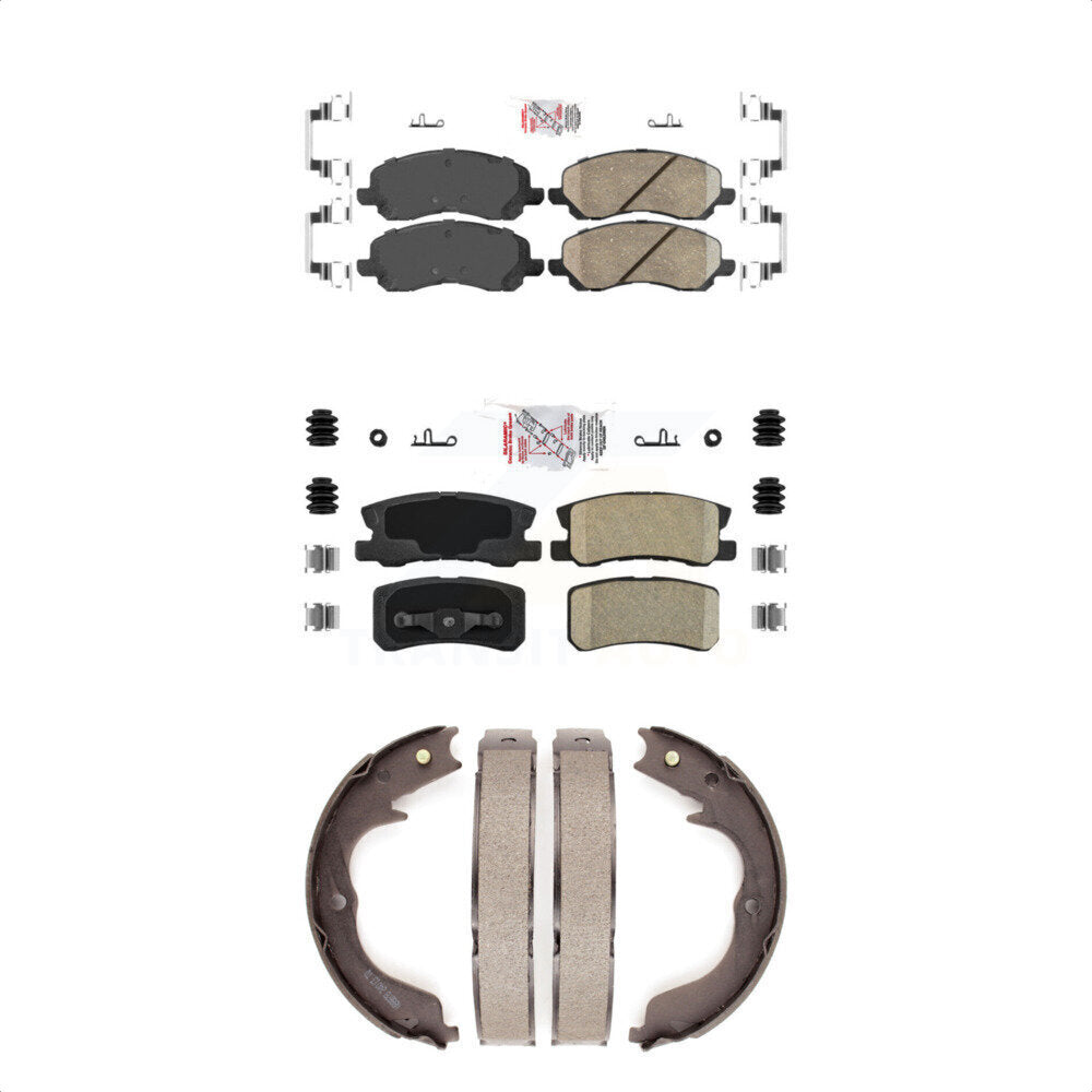 Ceramic Disc Brake Pads Front Rear Kit For Mitsubishi Outlander