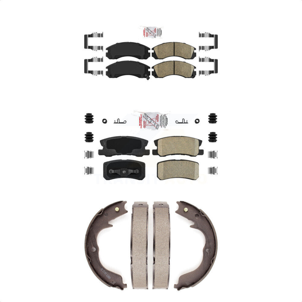 Ceramic Disc Brake Pads Front Rear Kit For Mitsubishi Lancer