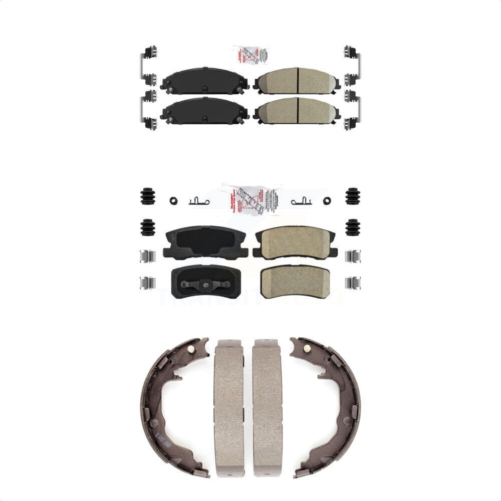 Ceramic Disc Brake Pads Front Rear Kit For 2008-2009 Dodge Caliber SRT-4