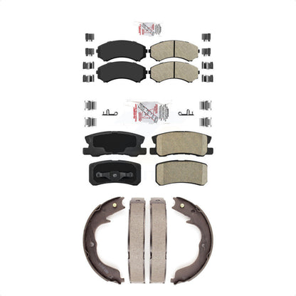 Semi-Metallic Ceramic Disc Brake Pads Front Rear Kit For Mitsubishi Endeavor