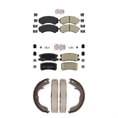 Semi-Metallic Ceramic Disc Brake Pads Front Rear Kit For Mitsubishi Endeavor