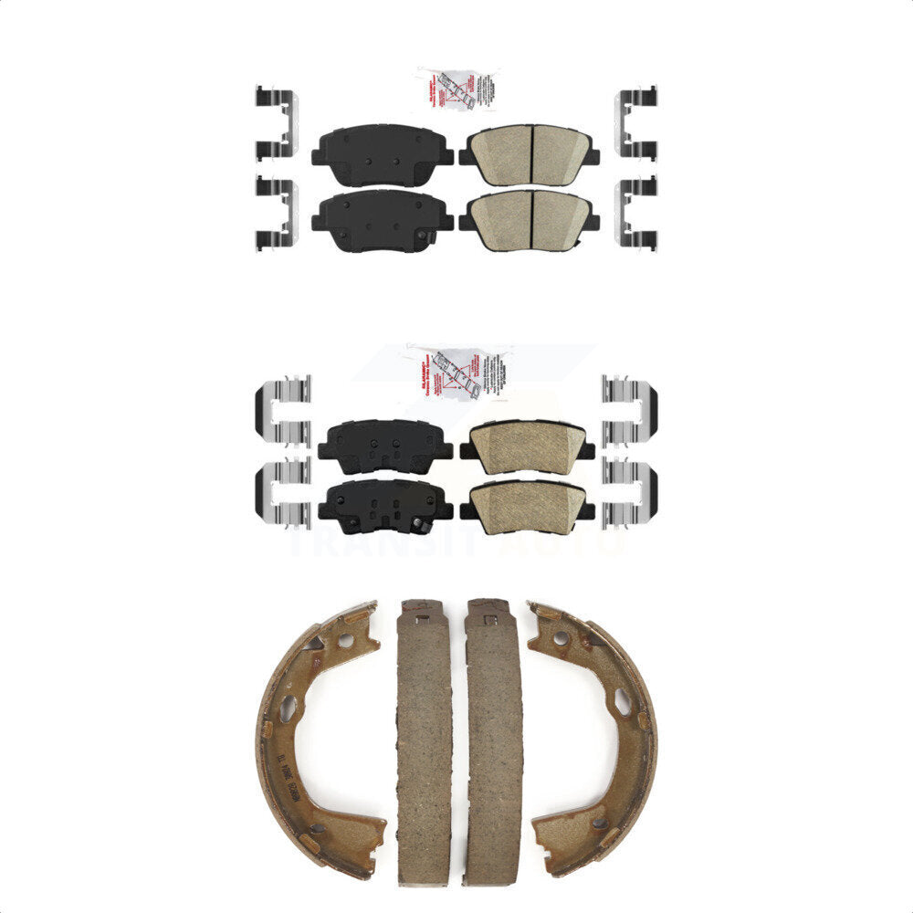 Ceramic Disc Brake Pads Front Rear Kit For Kia Optima With Manual Parking