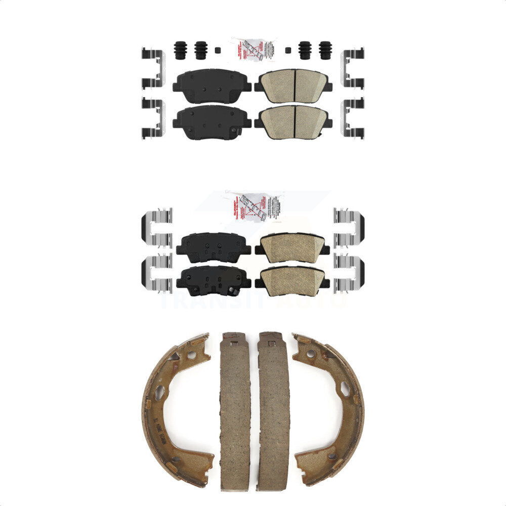 Ceramic Disc Brake Pads Front Rear Kit For Kia Optima With Manual Parking