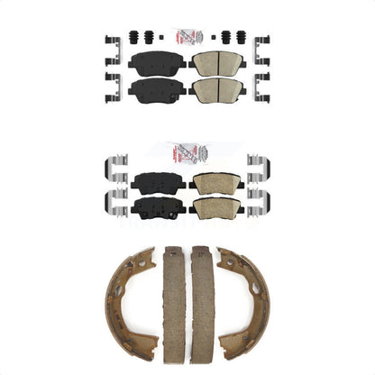 Ceramic Disc Brake Pads Front Rear Kit For Kia Optima With Manual Parking