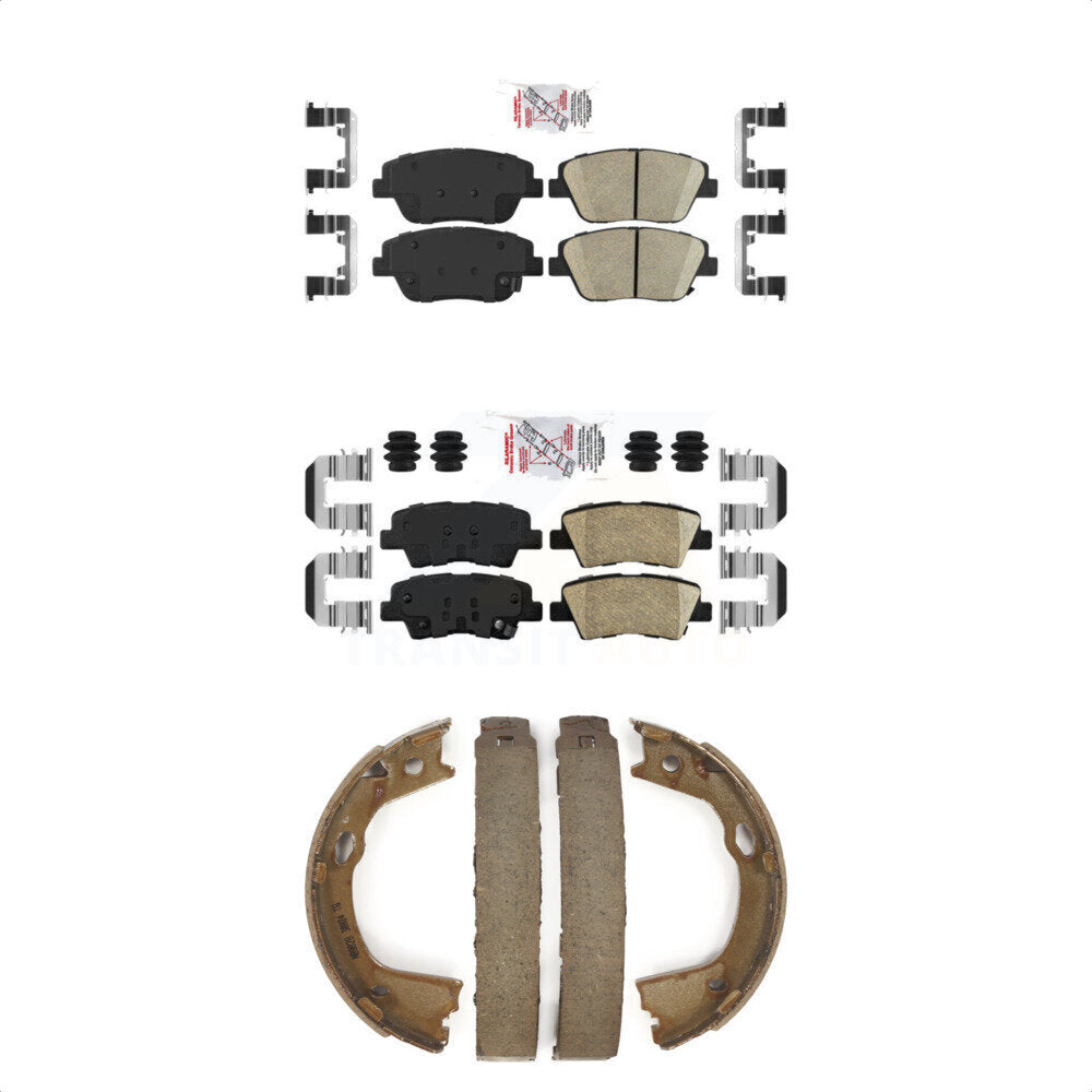 Ceramic Disc Brake Pads Front Rear Kit For Kia Optima With Manual Parking