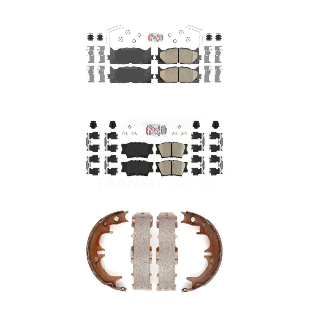Ceramic Disc Brake Pads Front Rear Kit For Toyota Camry Lexus ES350 Avalon