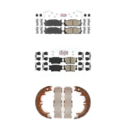 Ceramic Disc Brake Pads Front Rear Kit For Toyota Camry Lexus ES350 Avalon