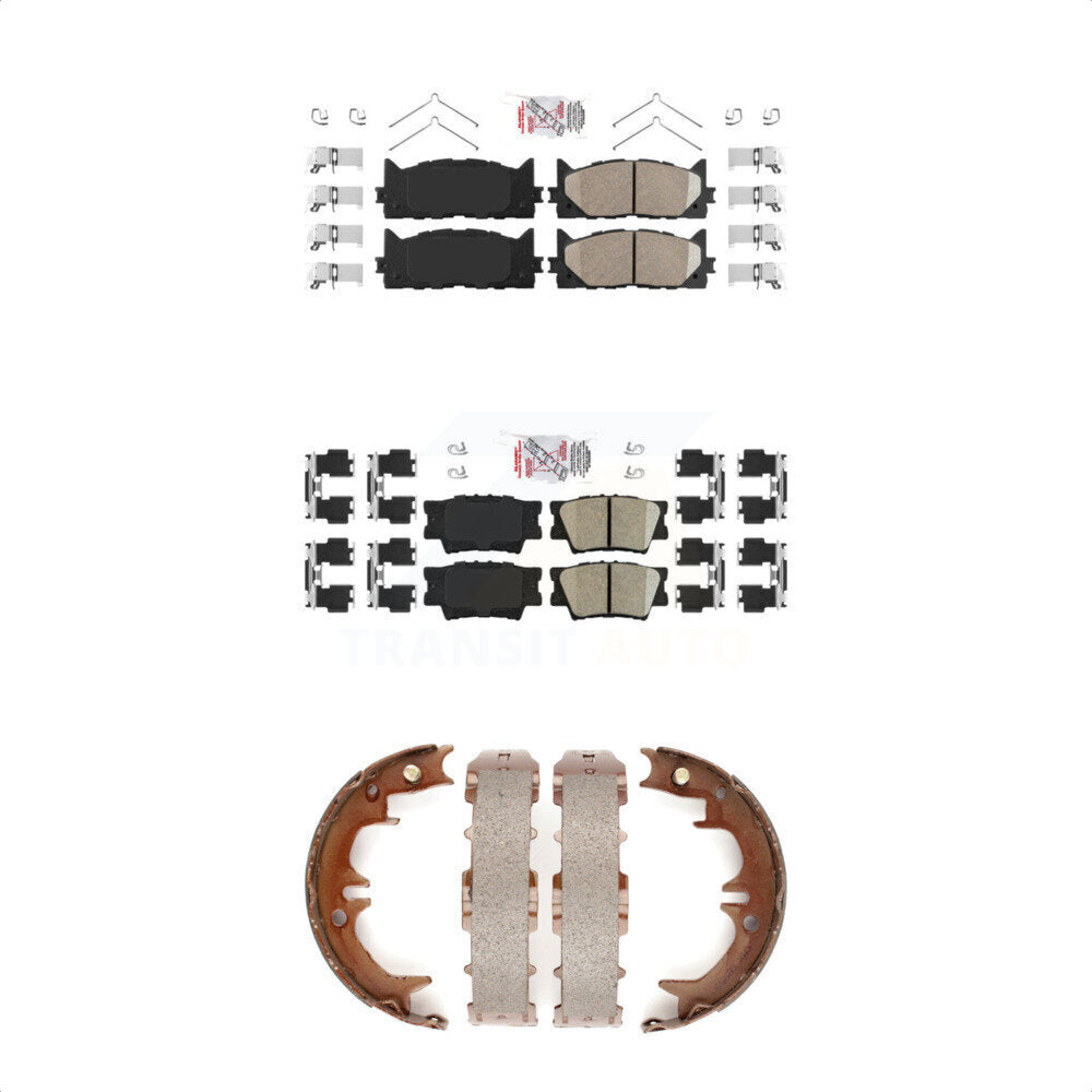 Ceramic Disc Brake Pads Front Rear Kit For Toyota Camry Lexus ES350 Avalon