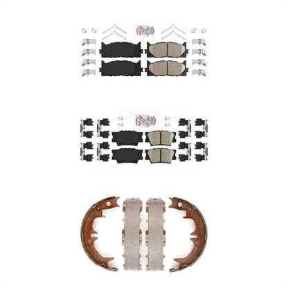 Ceramic Disc Brake Pads Front Rear Kit For Toyota Camry Lexus ES350 Avalon