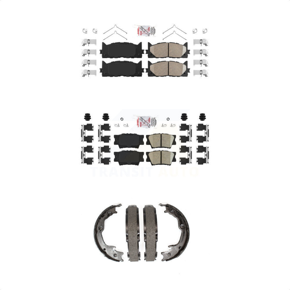 Ceramic Disc Brake Pads Front Rear Kit For Toyota Camry Lexus ES350 Avalon