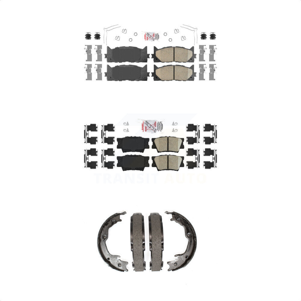 Ceramic Disc Brake Pads Front Rear Kit For Toyota Camry Lexus ES350 Avalon