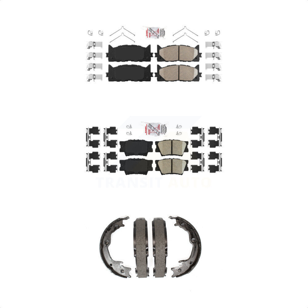 Ceramic Disc Brake Pads Front Rear Kit For Toyota Camry Lexus ES350 Avalon