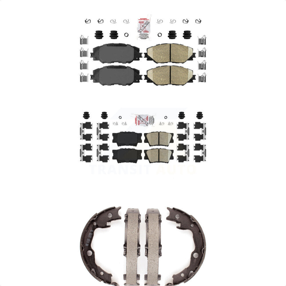 Ceramic Disc Brake Pads Front Rear Kit For Toyota RAV4 Matrix Pontiac Vibe