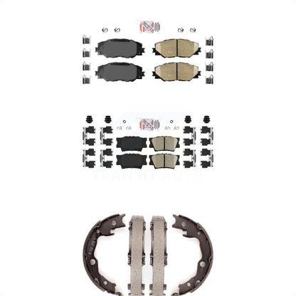 Ceramic Disc Brake Pads Front Rear Kit For Toyota RAV4 Matrix Pontiac Vibe