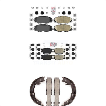 Ceramic Disc Brake Pads Front Rear Kit For Toyota RAV4 Matrix Pontiac Vibe