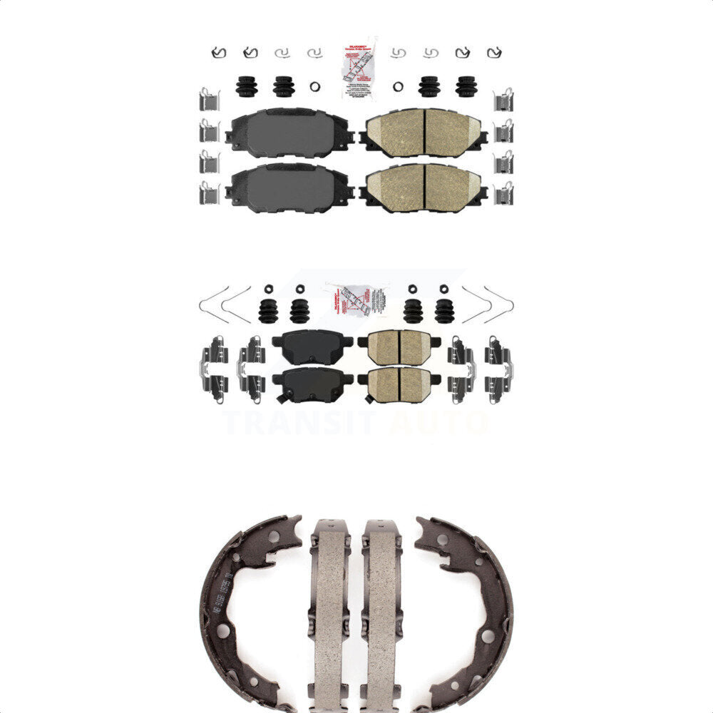 Ceramic Disc Brake Pads Front Rear Kit For Toyota Matrix Pontiac Vibe