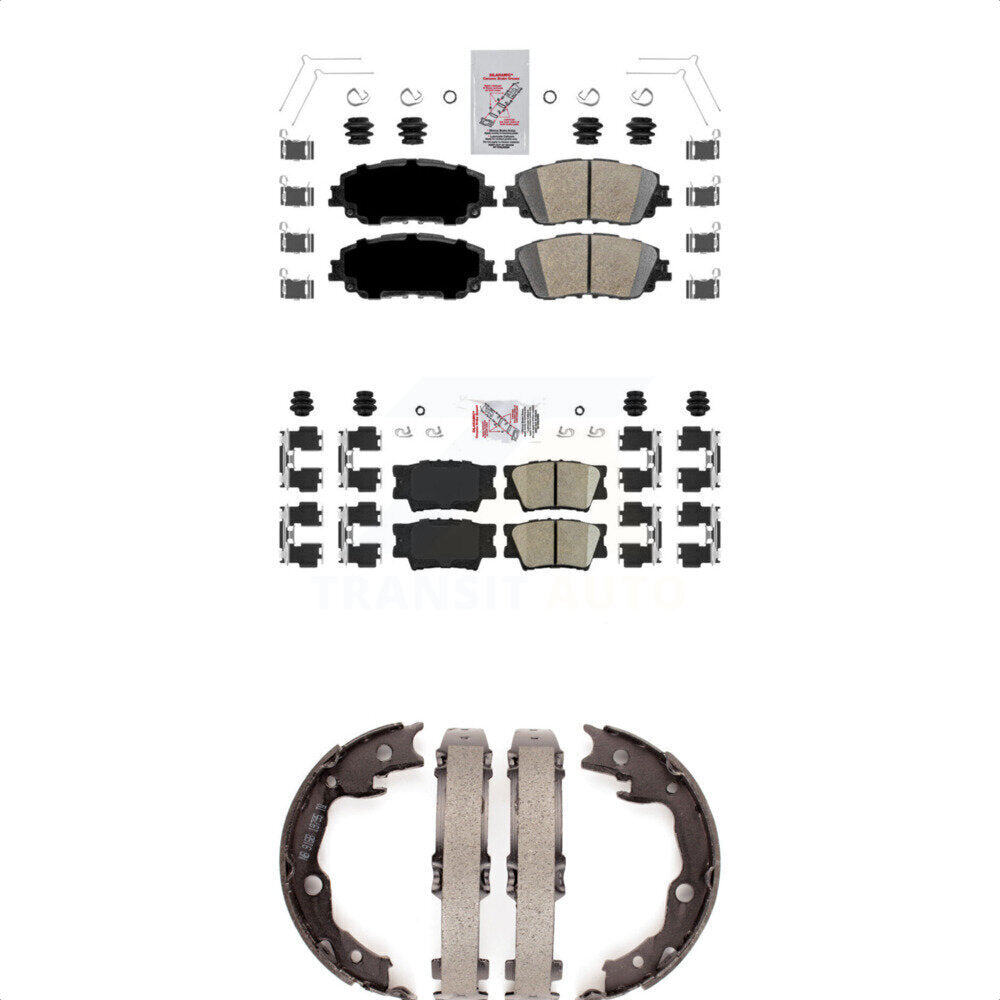 Ceramic Disc Brake Pads Front Rear Kit For Toyota Camry