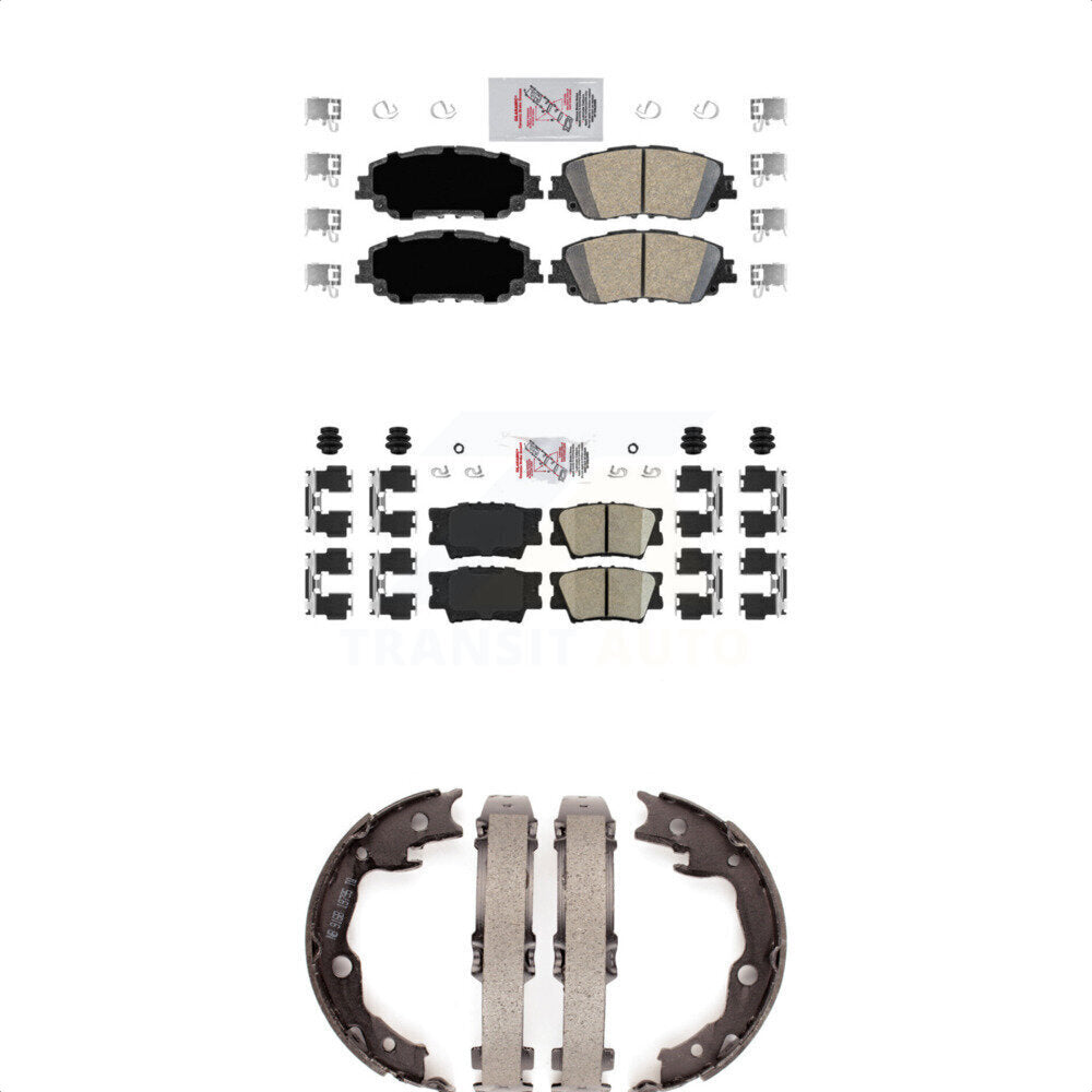 Ceramic Disc Brake Pads Front Rear Kit For Toyota Camry