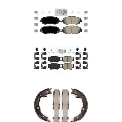 Ceramic Disc Brake Pads Front Rear Kit For Toyota Camry