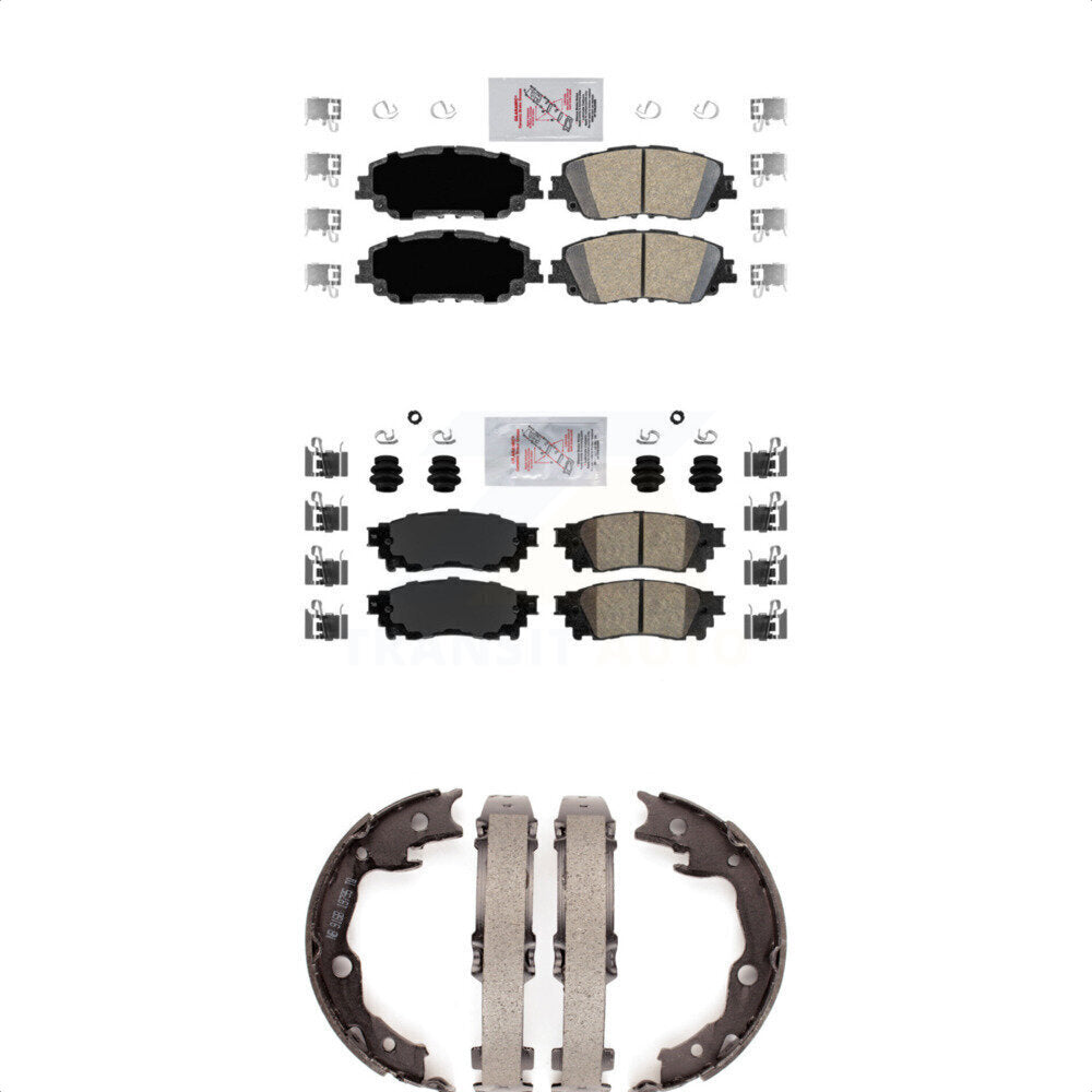 Ceramic Disc Brake Pads Front Rear Kit For Toyota RAV4 Camry