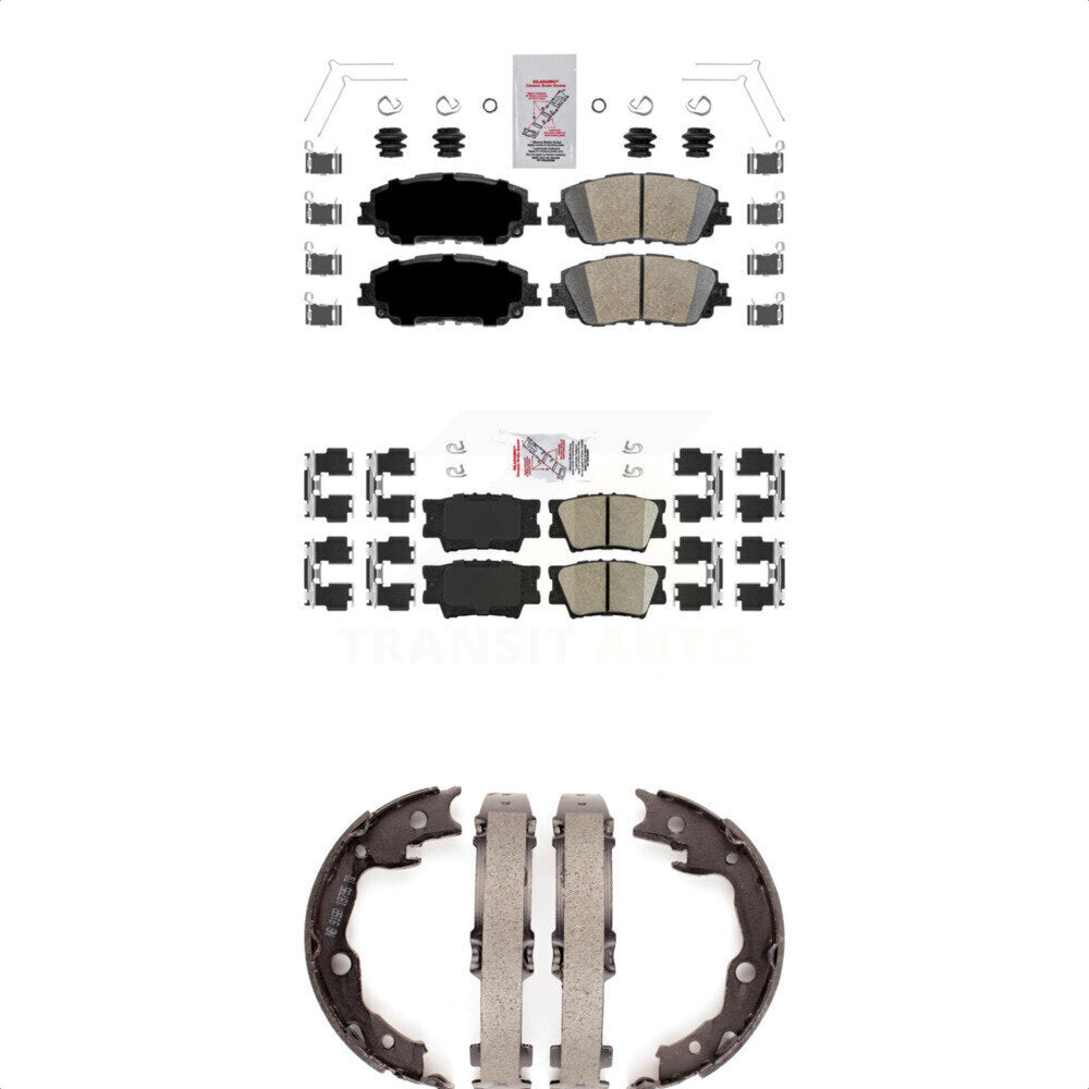 Ceramic Disc Brake Pads Front Rear Kit For Toyota Camry