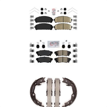 Ceramic Disc Brake Pads Front Rear Kit For Toyota Camry TRD