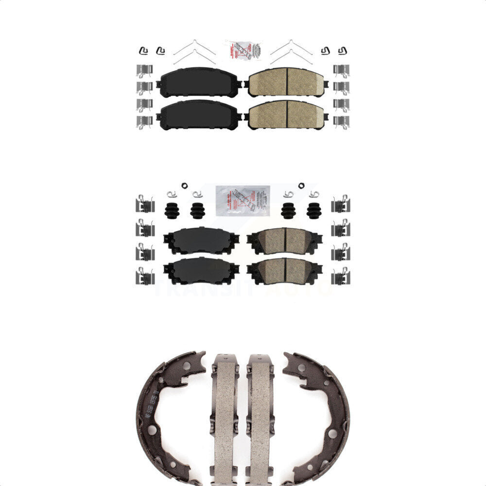 Ceramic Disc Brake Pads Front Rear Kit For Toyota Camry TRD