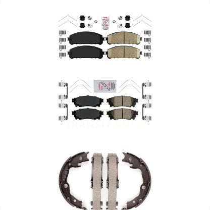 Ceramic Disc Brake Pads Front Rear Kit For Toyota Camry TRD
