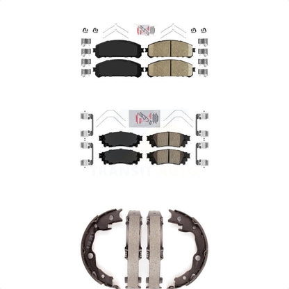 Ceramic Disc Brake Pads Front Rear Kit For Toyota Camry TRD