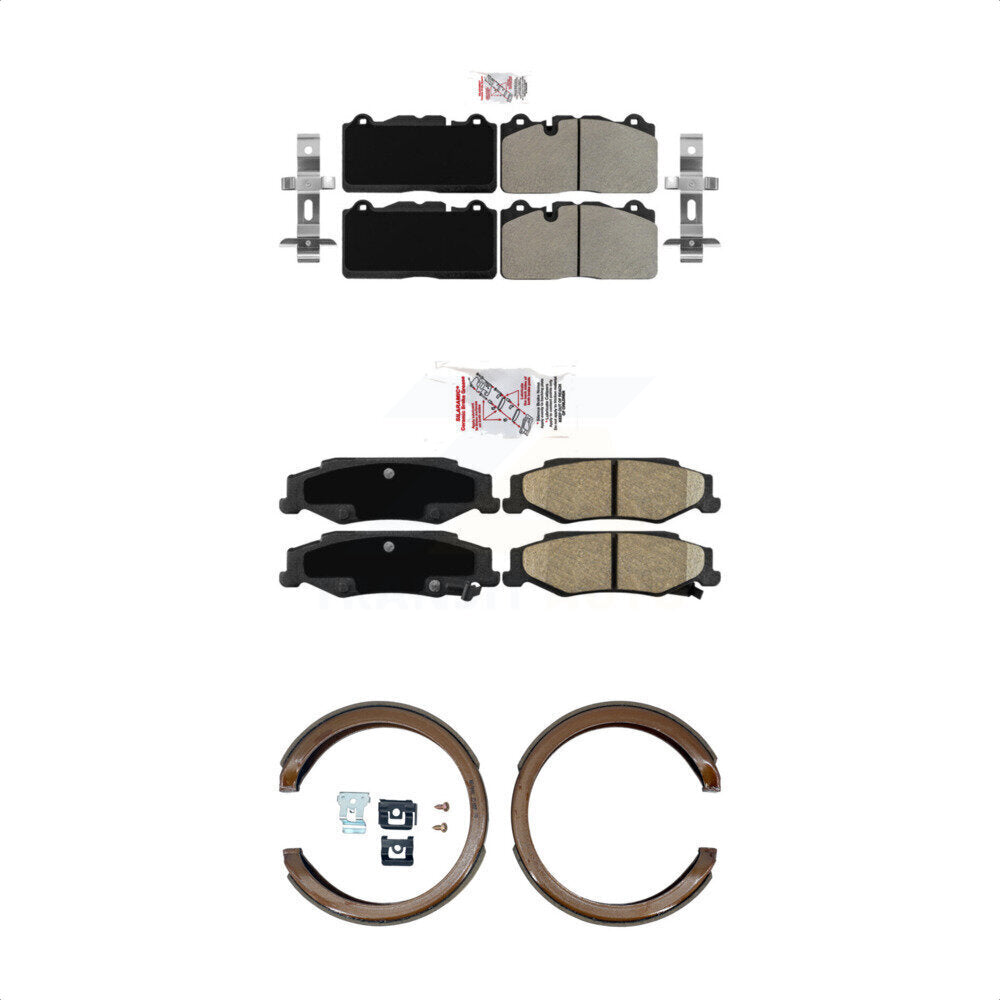 Semi-Metallic Ceramic Disc Brake Pads Front Rear Kit For Chevrolet Corvette Base