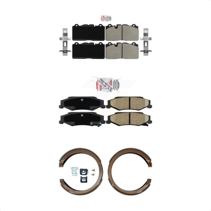 Semi-Metallic Ceramic Disc Brake Pads Front Rear Kit For Chevrolet Corvette Base