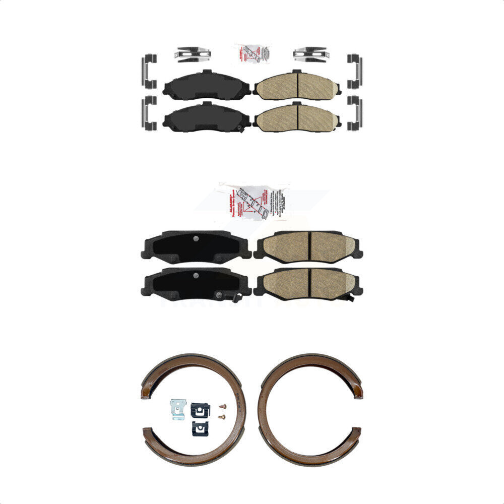 Ceramic Disc Brake Pads Front Rear Kit For Chevrolet Corvette Cadillac XLR