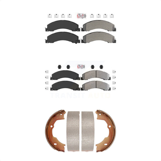 Semi-Metallic Disc Brake Pads Front Rear Kit For Ram Dodge Sterling Truck 4500