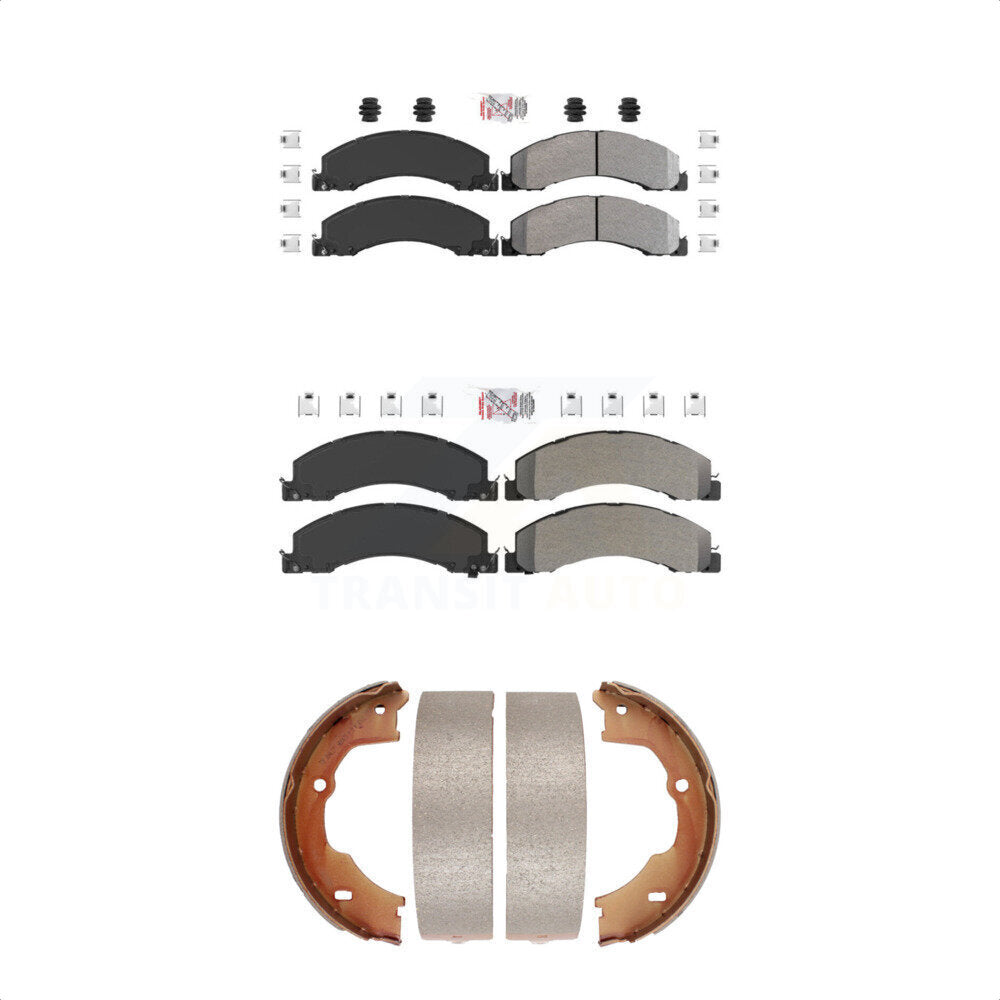 Semi-Metallic Disc Brake Pads Front Rear Kit For Ram Dodge Sterling Truck 4500
