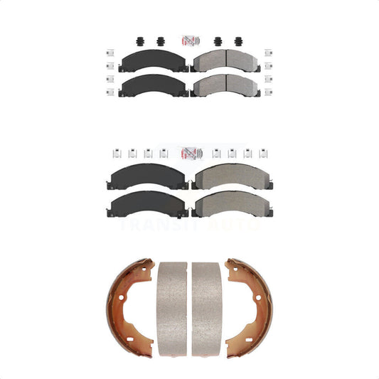 Semi-Metallic Disc Brake Pads Front Rear Kit For Ram Dodge Sterling Truck 4500