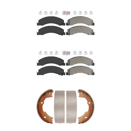 Semi-Metallic Disc Brake Pads Front Rear Kit For Ram Dodge Sterling Truck 4500