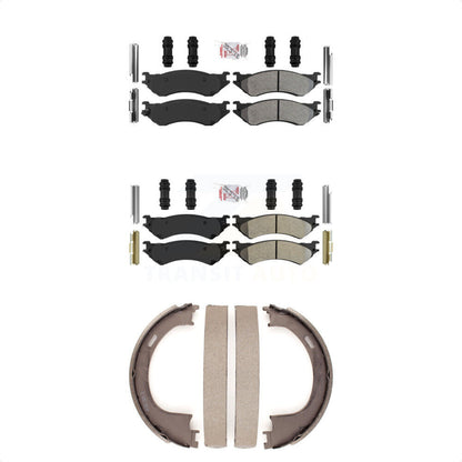 Semi-Metallic Disc Brake Pads Front Rear Kit For Ford F-150 Heritage