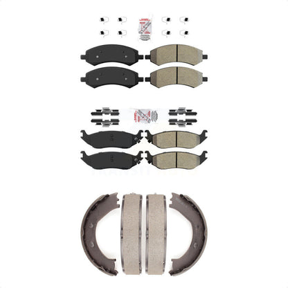 Semi-Metallic Disc Brake Pads Front Rear Kit For Dodge Ram 1500 Chrysler Aspen