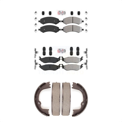 Semi-Metallic Disc Brake Pads Front Rear Kit For Ram 1500 Classic Dodge Chrysler