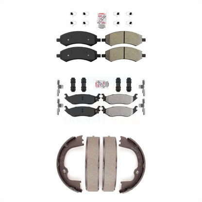 Semi-Metallic Disc Brake Pads Front Rear Kit For Ram 1500 Classic Dodge Chrysler